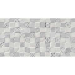 Tile Halcon Ceramicas Quina Gris Kubic Brilo 30x60 cm.