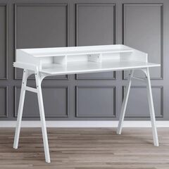 Computer table 120x60x89 cm BOOKER ALL WHITE