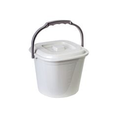 Bucket Aleana Smart with lid 6l white rose cocoa