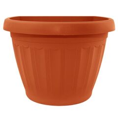 Plastic flower pot wall-mounted Aleana Terra 22х16 terracotta