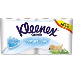 ტუალეტის ქაღალდი Kleenex Cottonelle Natural Care 8 ც