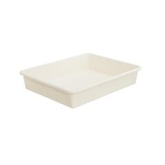 Storage box plastic Aleana 24,8x19x6cm white rose