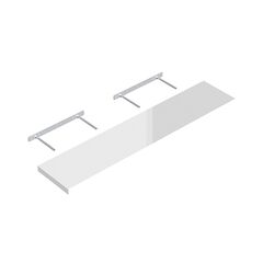 Shelf white Domax FSG 118/24 BI 1180x235 mm