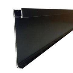 Skirting board from aluminum Profil Center LED Best Deal 5/60 2500x60x12 mm black