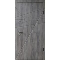 Metal door internal opening STRAJ Sierra 950x2200mm L dark concrete