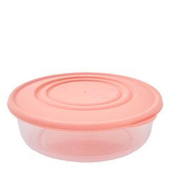 Container Aleana for products round 1.025 l transparent/apricot