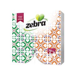 ხელსაცოხი დაკეცილი Zebra 33x33 სმ 70 ც