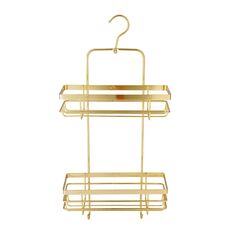 Bathroom shelf rectangle hanging Bisk Niagara Gold