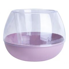 Pot plastic Aleana Sfera d14 transparent purple