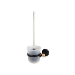 Toilet brush MSV BAMBOU IANA black steel/Bambou