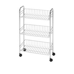 Shelf NIAGARA BATHROOM TROLLEY 3-SHELVES S/S CHROME