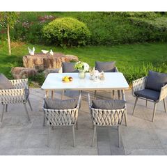 Garden furniture set table and 6 chairs JHA-16013