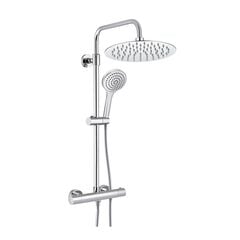 Shower system Rubineta Olo Thermo 15 Chrome with thermostat 625047