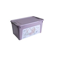 Container with decor Aleana Smart Box 27l purple