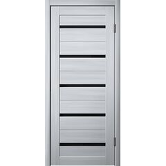 Door block ZPC PVC LA STELLA 206 ash grey 36x700x2150 mm black glass