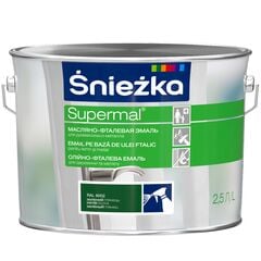 Enamel oil-phthalic Sniezka Supermal 2.5 l glossy green