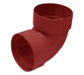 Branch pipe double box RainWay 75 mm 67° red