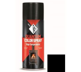 Краска аэрозольная огнеупорная Elastotet Quantum Color Spray High Temperature черная 400 мл