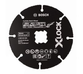 Cutting disc for wood Bosch X-LOCK Carbide Multi Wheel 125x1x22.23 mm (2608619284)