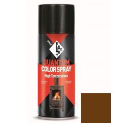 Краска аэрозольная огнеупорная Elastotet Quantum Color Spray High Temperature коричневая 400 мл