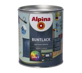 ფერადი ემალი Alpina Buntlack B3 SM გამჭვირვალე 0,75 ლ