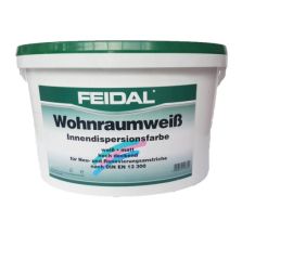 Дисперсионная краска для внутренних работ Feidal Wohnraumweib 10 л