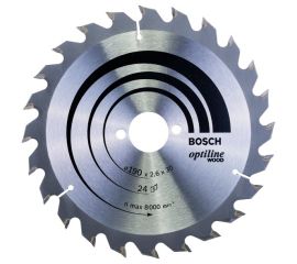 Circular disc Bosch Optiline Wood 190x2.6x30 mm 24