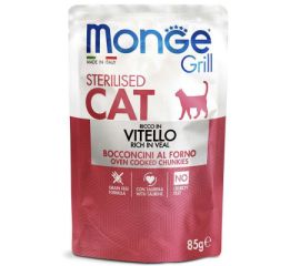 Wet food for sterile cats veal Monge 85 g