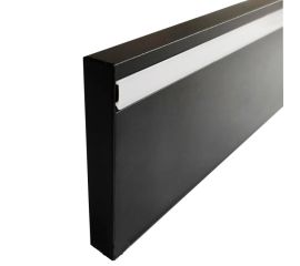 Skirting board from aluminum Profil Center LED Best Deal 4/78 2500x78x12 mm black