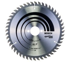Circular disc Bosch Optiline Wood 190x2.6x30 mm 48