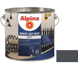 Enamel anti-corrosion Alpina Direkt Auf Rost Matt anthracite gray 2.5 l