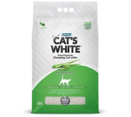 Песок кошачий с ароматом алое вера Cat's White 10л W225
