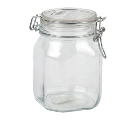 Jar made from glass with a clip 6523 1470 ml
