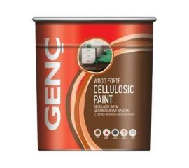 Нитрокраска Genc Wood Forte Cellulosic Paint глянцевая белая 2.5 л
