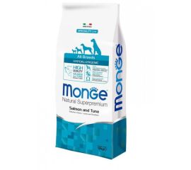 Dry food for adult dogs salmon and tuna Monge 12 kg