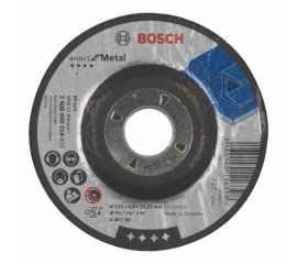 სახეხი დისკი ამოზნექილი ლითონისთვის Bosch Expert for Metal 115x6x22.23 მმ
