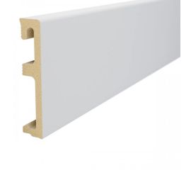 Skirting board Salag Alpha AP81M1 2400x80x16 mm white