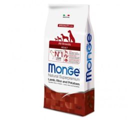 Dry dog food for adults lamb rice and potatoes Monge 12 kg