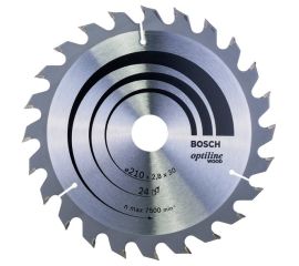Circular disc Bosch Optiline Wood 210x2.8x30 mm 24