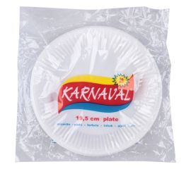 Plastic plate Karnaval 19.5 cm 50 pcs