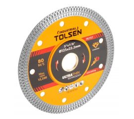 Алмазный режущий диск по кафелю Tolsen Ultrathin Durble Life TOL1635-76757 125 мм
