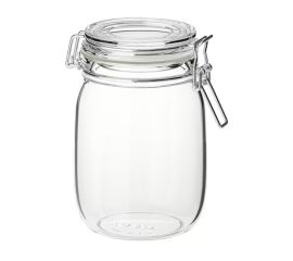 Jar made from glass with a clamp 6522 780 ml