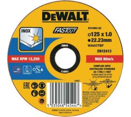 Пильный диск по металлу DeWalt DT43902-QZ 125x1x22.23 мм