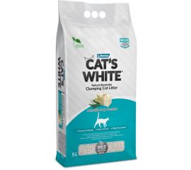 Песок кошачий с ароматом мыла марсель Cat's White  5л W225