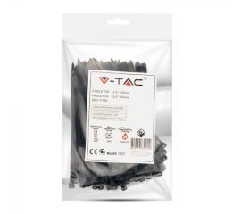 Tie V-TAC 2.5x100mm 100pcs black 11160