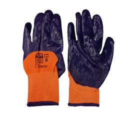 Nitrile coated gloves M2M P-XY-N012 S9