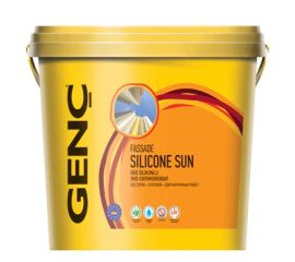 ექსტერიერის საღებავი სილიკონის Genc Silicone Sun 2.5 ლ
