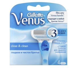 Сменные картриджи для бритья Gillette Venus Close & Clean 4 шт