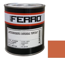 Краска антикоррозионная для металла Ferro 3:1 матовая оранжевая 1 кг