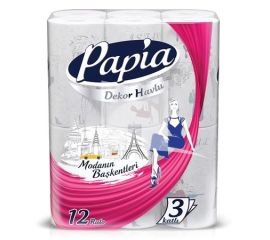 Полотенца кухонные бумажные Papia 12 шт